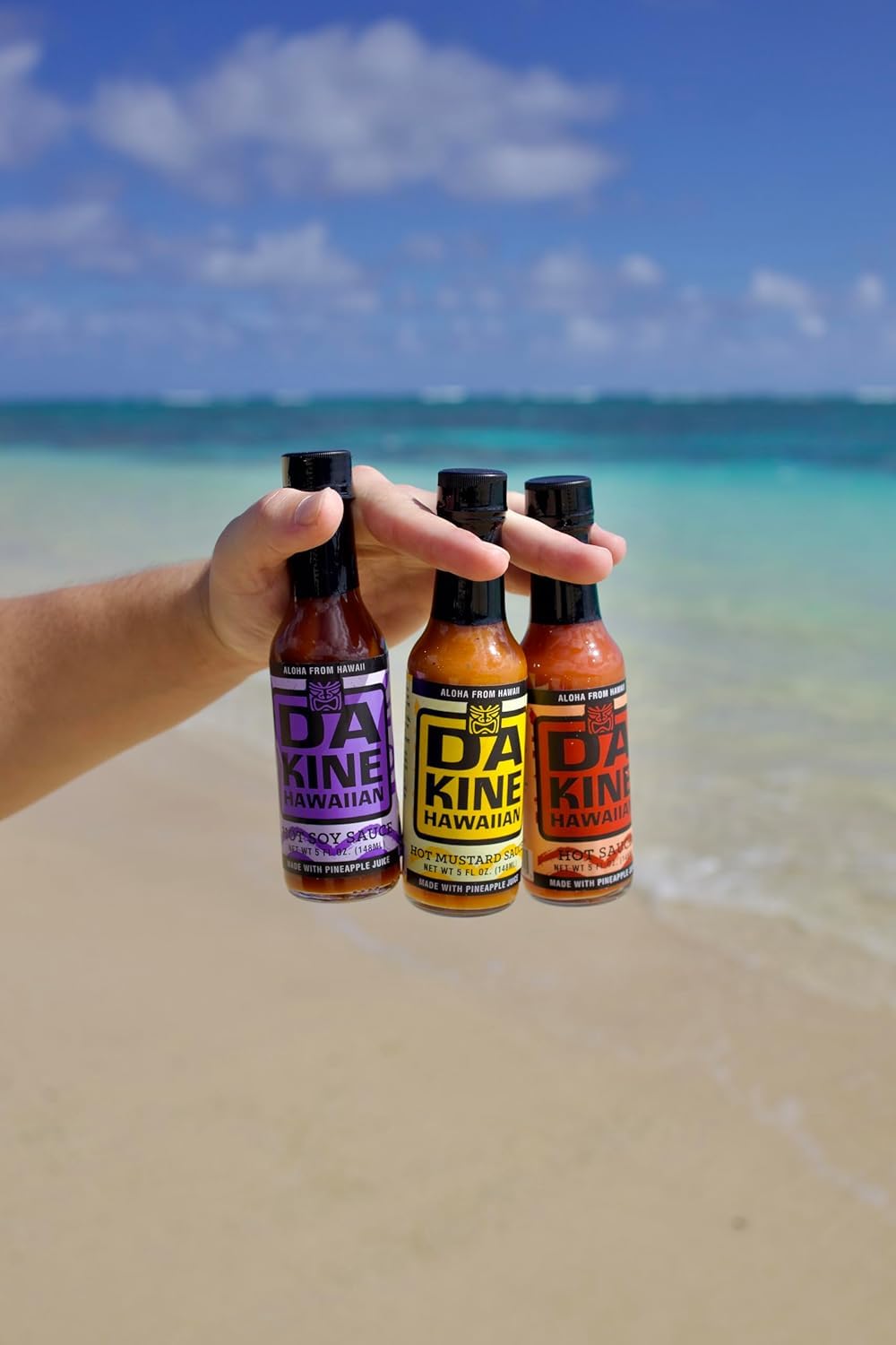 Da Kine Hawaiian Hot Mustard Sauce - Made With Pineapple Juice For Meat Tenderizing, Ideal For Dipping And Dressing - Gluten-Fre