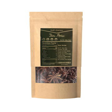 Kah'S Journey Star Anise - Star Anise Whole 16 Oz, Chinese Star Anise Pods For Cooking, Baking, Or Brewing Tea, Dried Star Anise