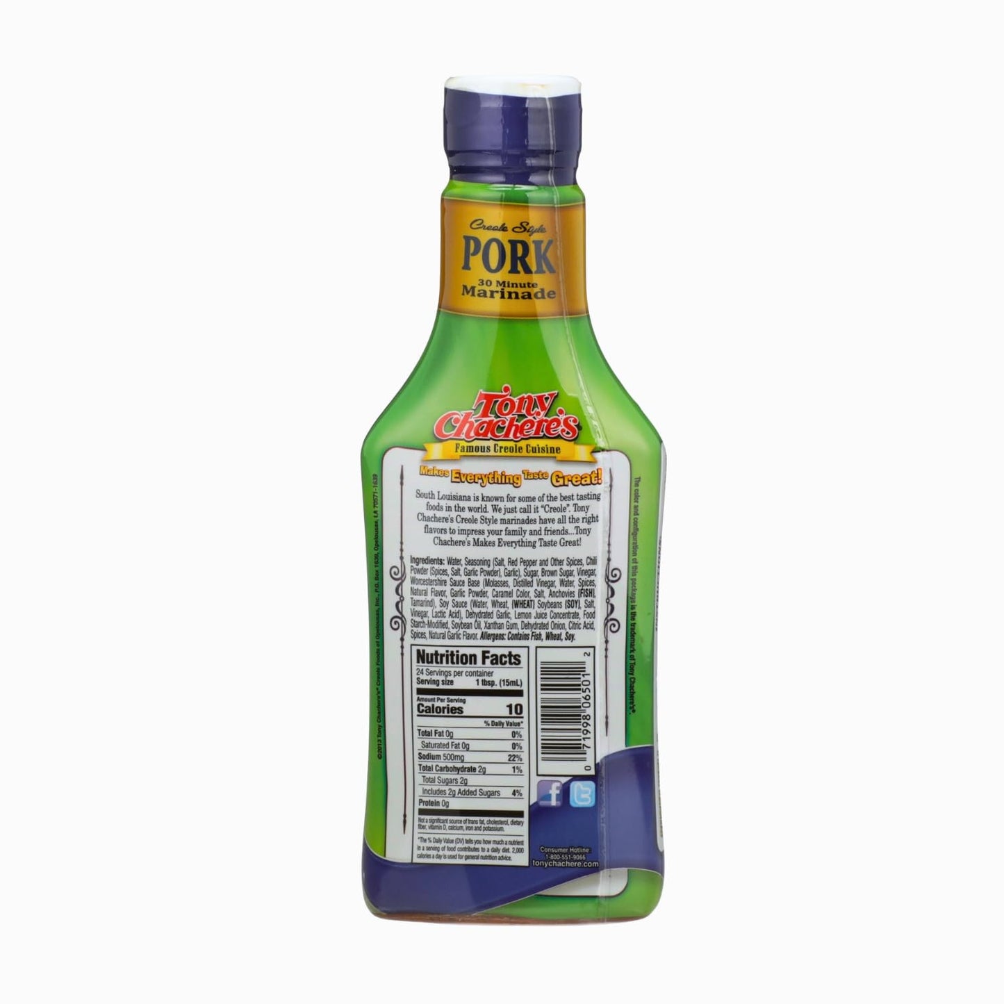 Tony Chachere Pourable Marinades, Pork Marinade, 12 Fl Oz, 3 Count