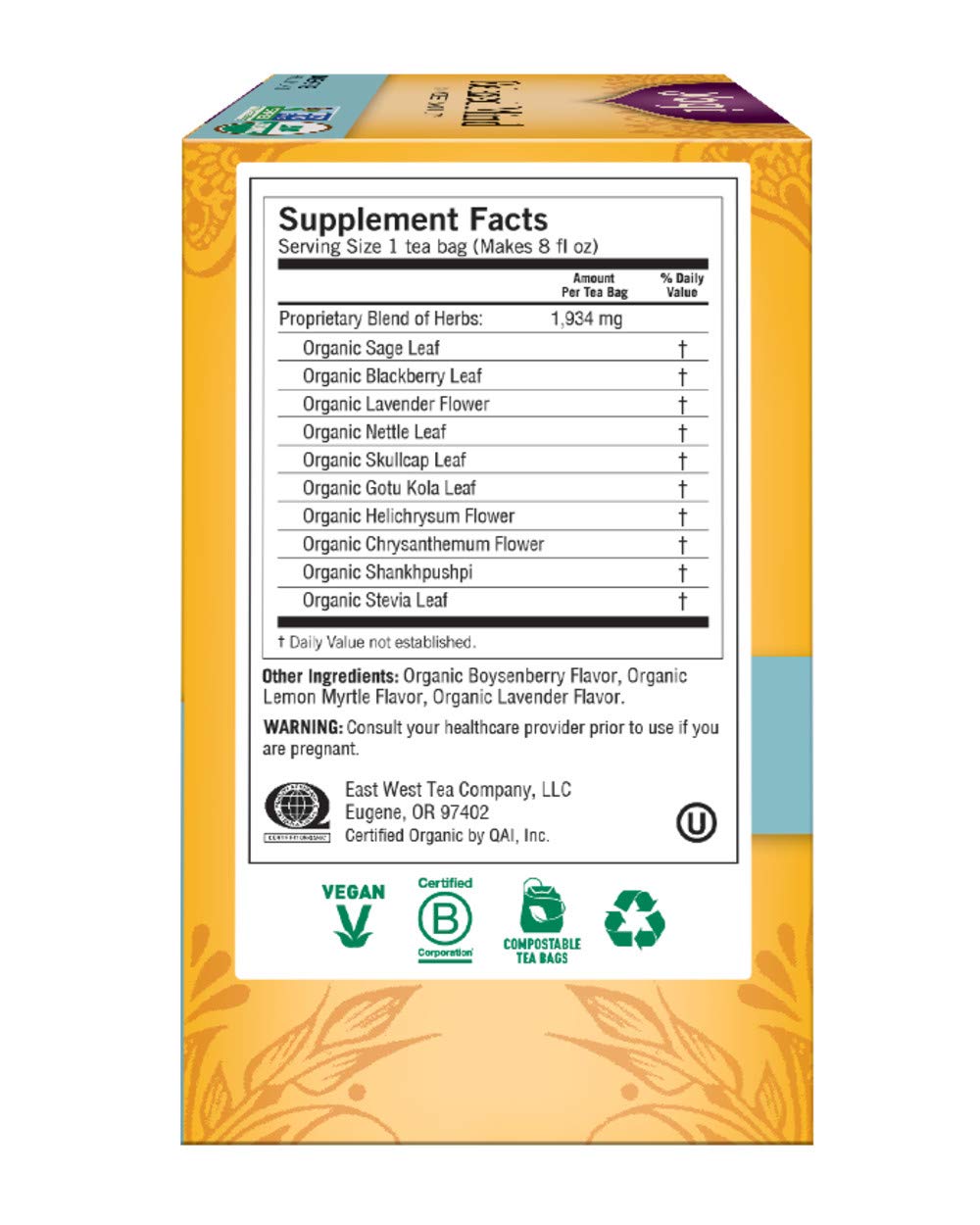 Yogi Relaxed Mind Tea - 16 Tea Bags