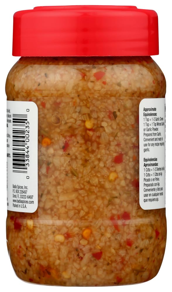 Badia Khlv00397485 8 Oz Garlic Minced Red Chili Spice