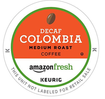 AmazonFresh Decaf Colombia Medium Roast K-Cups, 80 Count, Compatible with Keurig Brewer