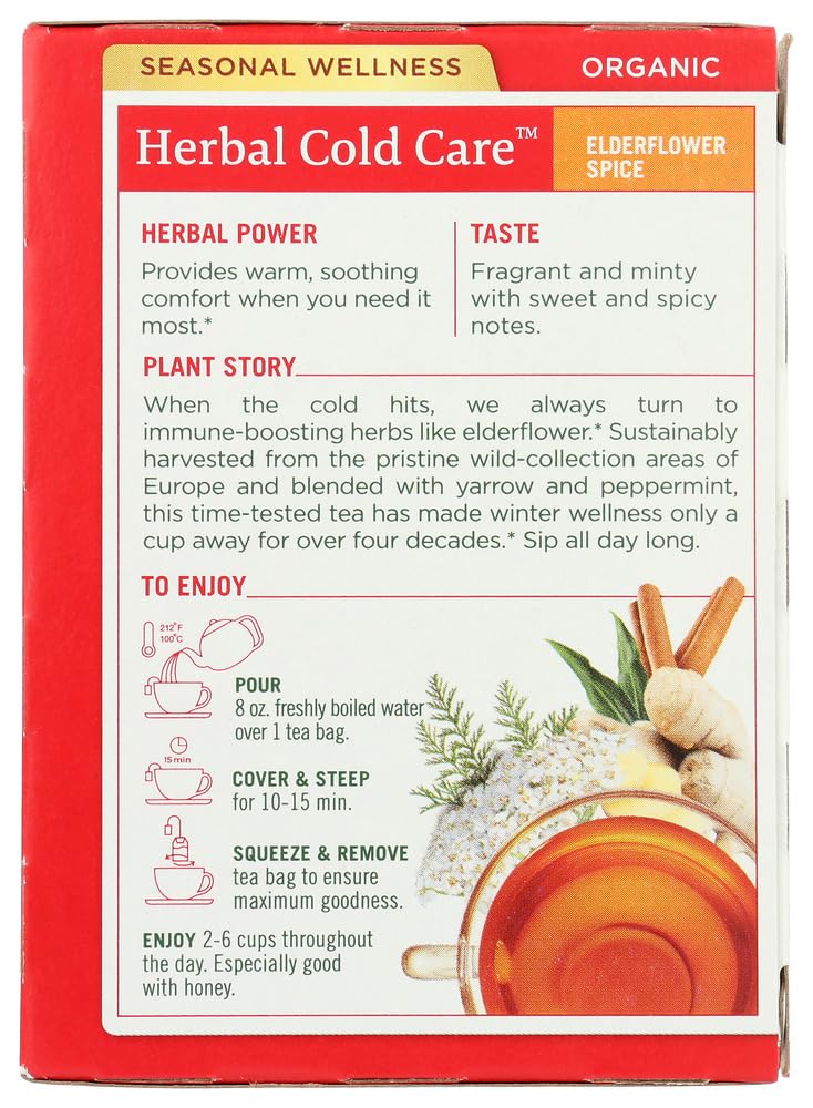 TRADITIONAL MEDICINALS HERB TEA,OG3,GYPSY CLD CR, 16 BAG - Pack of 6