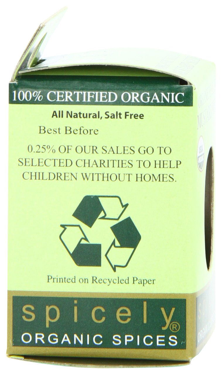 Spicely Organic Mustard Seeds, Yellow, 0.8 Ounce (Pack Of 6)