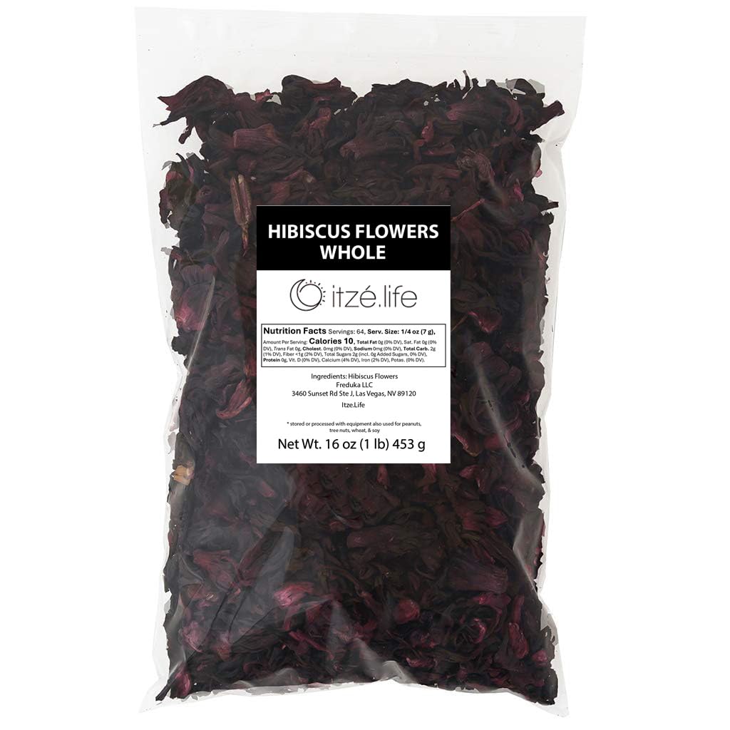 1Lb Hibiscus Flowers Whole Perfect For Tea  Flor De Jamaica By Itz?.Life
