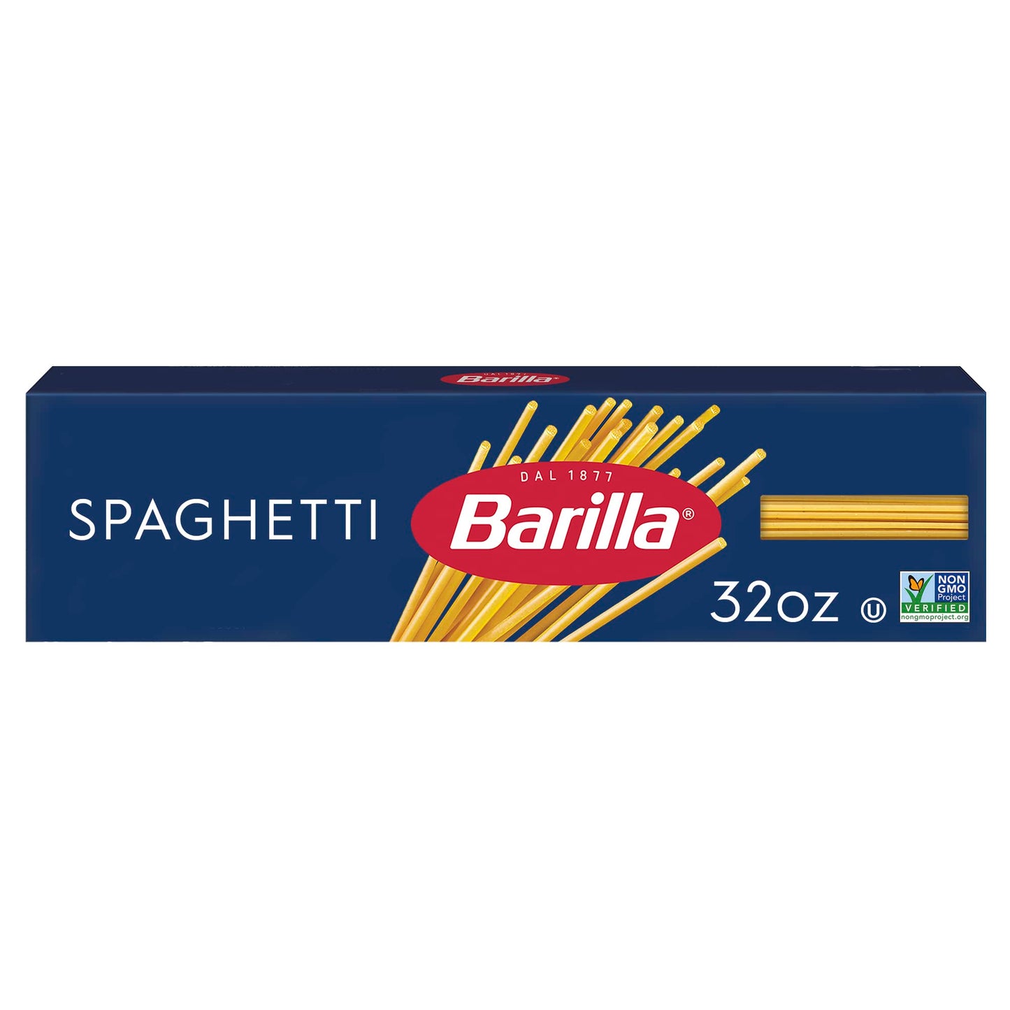 Barilla Spaghetti Pasta, 32 oz. Box - Non-GMO, Made with Durum Wheat Semolina - Kosher Certified