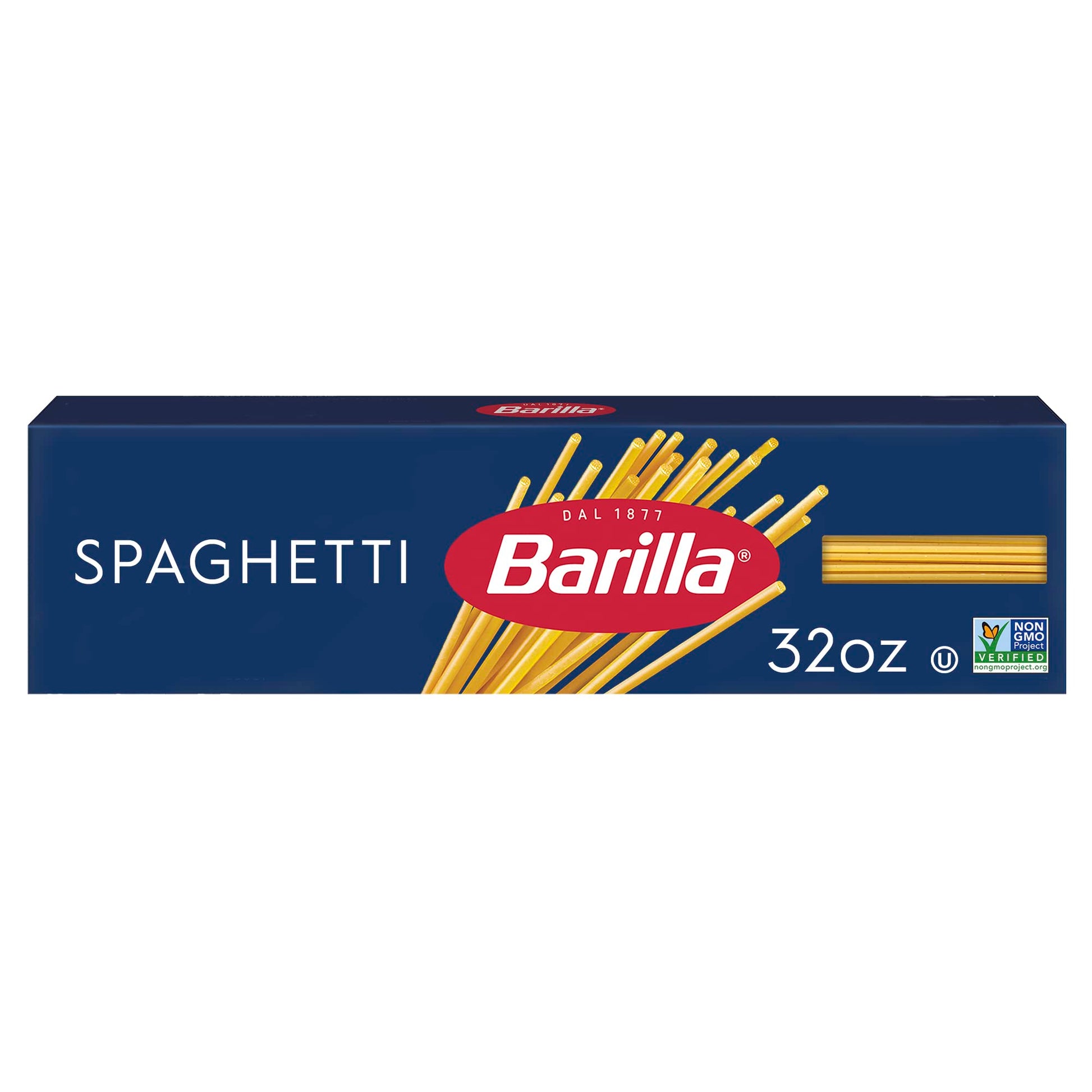 Barilla Spaghetti Pasta, 32 oz. Box - Non-GMO, Made with Durum Wheat Semolina - Kosher Certified