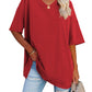 Ebifin Womens Oversized T Shirts Tees Half Sleeve V Neck Comfy Cozy Cotton Tunic Tops
