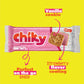 Chiky Strawberry Fudge Cookies, Crunchy & Sweet, Smooth Cream Center, Crispy Texture That Melts In Every Bite, 16.9 Ounces, 1 Box Contains 3 Bags, Each With 12 Individual Packs.