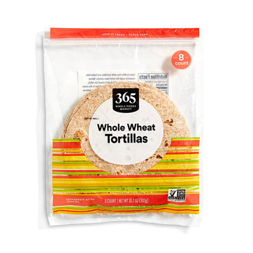 365 Everyday Value Organic Whole Wheat Tortillas, 10.5 oz (Frozen)