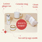 Unboxme Comforting Care Package for Women - Organic Self-Care Get Well Soon Gift Basket with Fluffy Socks, Lemon Ginger Tea Set,