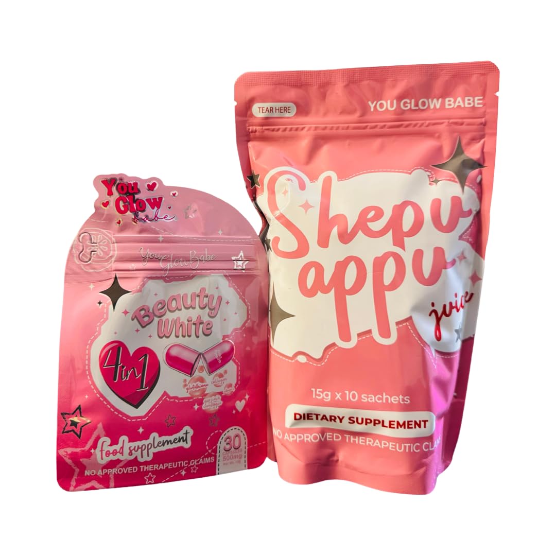 You Glow Babe Shepu Appu Shape Up Juice & Beauty White 4 In 1 Caps Bundle
