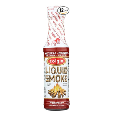 Colgin Authentic Hickory Liquid Smoke (4 oz) for Home Cooks & BBQ Enthusiasts | Liquid Smoke for Cooking | Rich, Sweet Smoky Fla