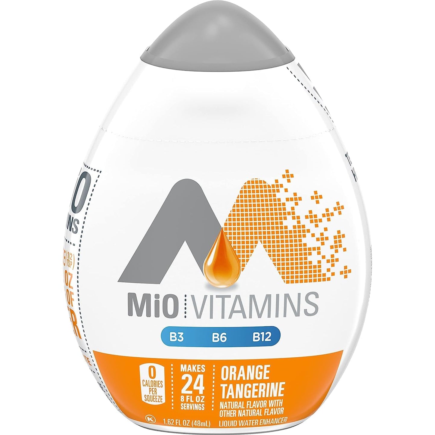 Mio Water Enhancement Variety Pack Includes 3 Orange Tangerine And 3 Mango Peach 1.62 Fl Oz Each (Pack Of 6)