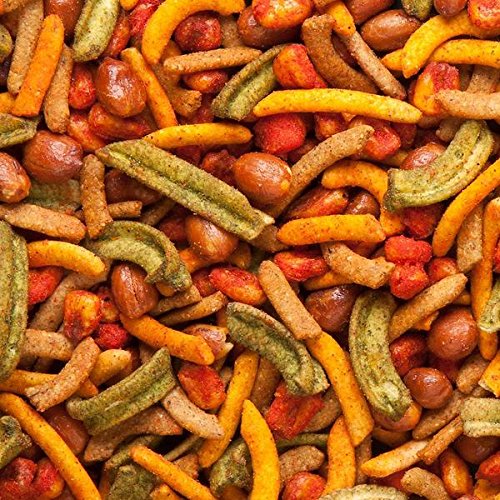 malt-inspired NUTS Cantina Mix - Twang Seasoned Peanuts, Chili Lime Insane Grain, Guacamole & Habanero Sticks - 20oz Resealable Bag