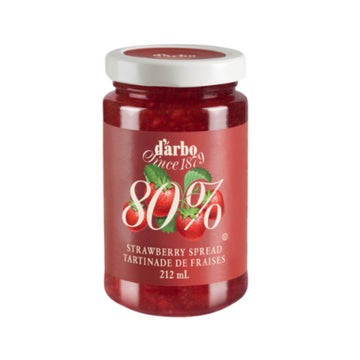 Darbo Strawberry Spread, 80% Fruit, All Natural, 40% Less Sugar - 8.81oz