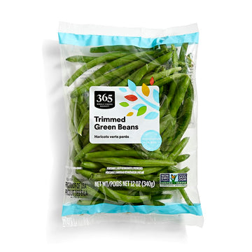 365 Everyday Value, Trimmed Green Beans, 12 oz bag