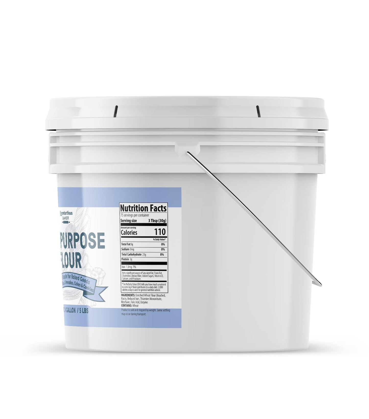 Unpretentious All-Purpose Flour (1 Gallon), Baking, Thickening, Made In The Usa