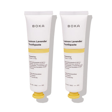 Boka Fluoride Free Travel Size Toothpaste-Nano Hydroxyapatite, Remineralizing, Sensitive Teeth, Whitening- Dentist Recommended F