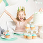 Crown Cupcake Toppers 48 Pcs Light Gold Glittery Princess Cake Picks For Baby Shower Birthday Party Decorations Supplies
