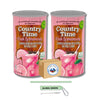 Global Basics 2 Pack of 82.5 oz Country Time Pink Lemonade Mix | 165 oz TOTAL | Includes A Global Basics Reusable Straw Set!