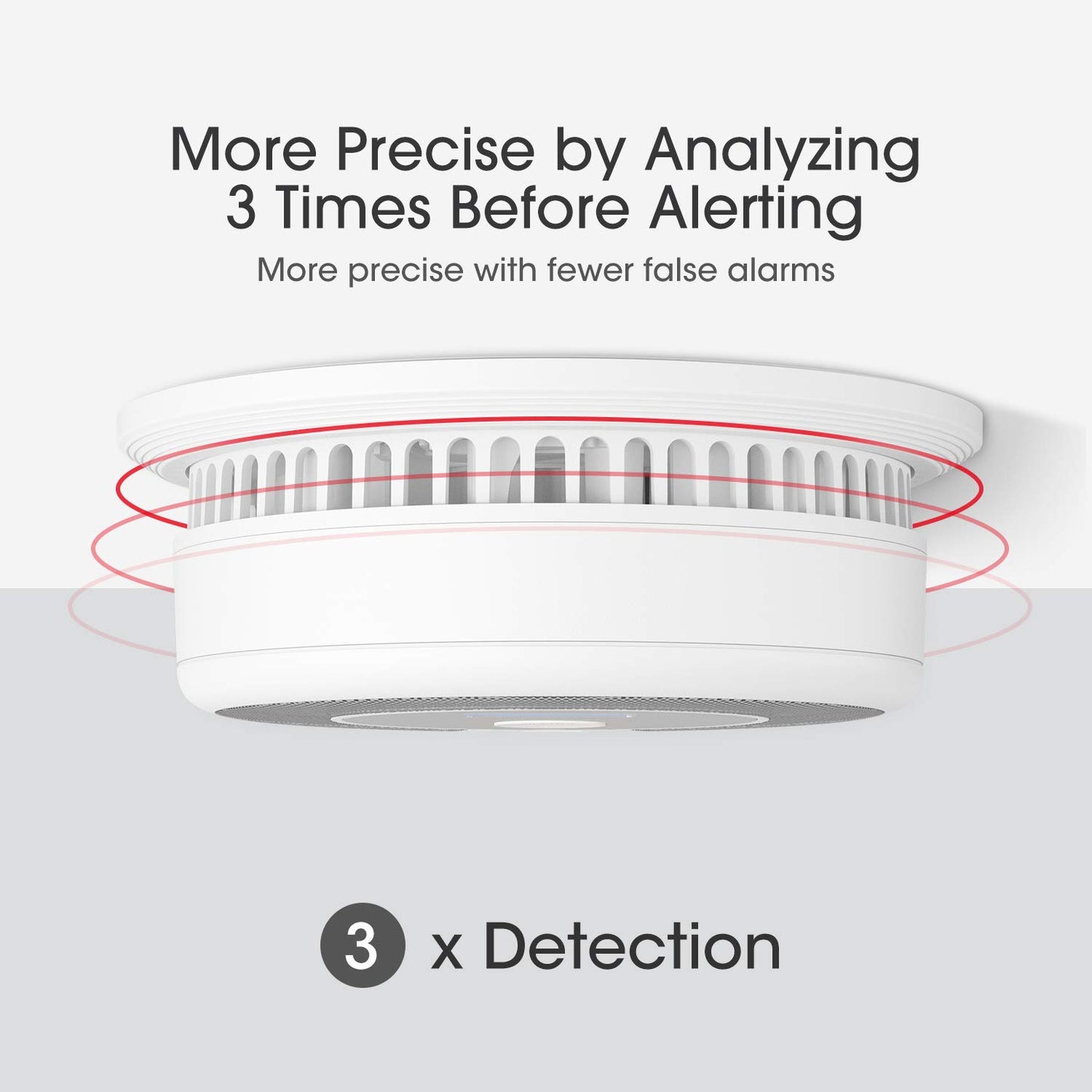 X-Sense 10-Year Battery Combination Smoke Carbon Monoxide Alarm Detector With Large Lcd Display, Standalone Model, 5-Pack
