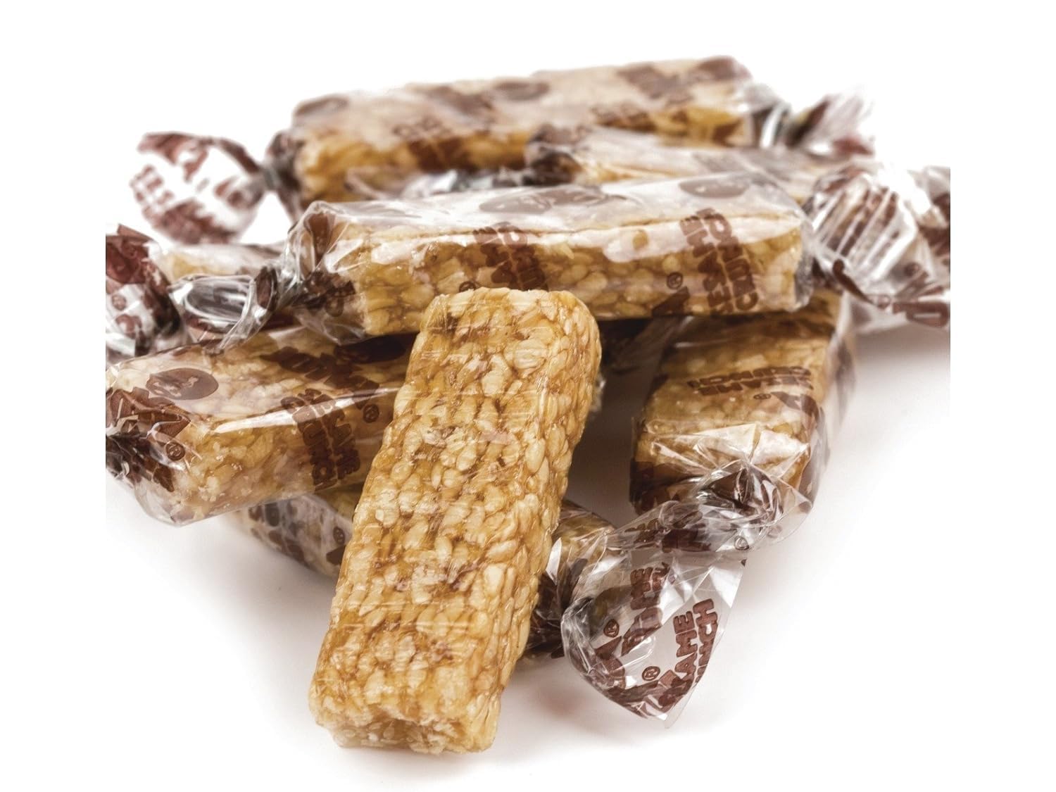 Joyva Sesame Crunch - Small Individually-Wrapped Crunchy Sesame Candy Bars With Honey - Bite-Size On-The-Go Sweet Snacks - Kosher, Parve, No Gluten Or Dairy - Made In Brooklyn (1 Lb)