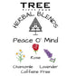 Peace O Mind Herbal Blend - Chamomile, Red Rose Petals, Lavender | Natural Caffeine Free Tea & Smoke Blend By Tree Fifty Four | 30 Cups