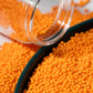 NIPEOR Edible Pearl Sprinkles for Cake Decorating - 2mm Orange, 130g/4.6oz