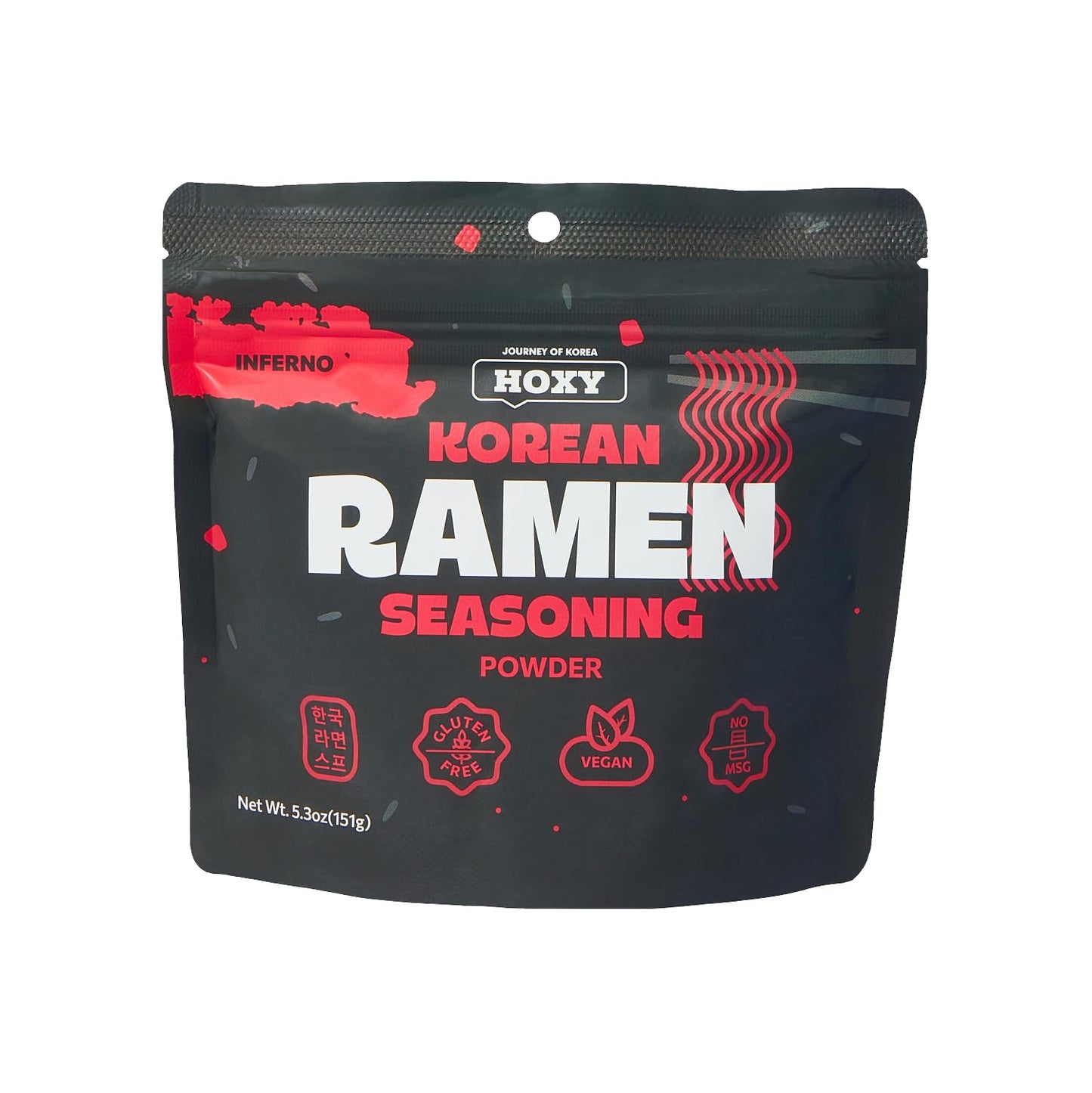 HOXY Journey of Korea ''Korean Ramen Seasoning'' | Gluten Free, Vegan, No-MSG | Premium Finest Ramen Seasoning Powder | 5.3oz (I