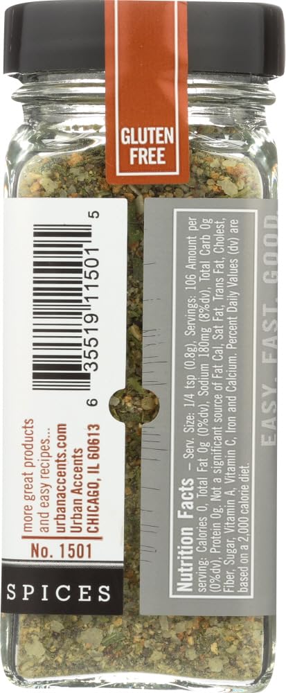 Urban Accents Fisherman Favorite Spice Blend, 3 Oz, Perfect for Seasoning and Flavoring Dishes
