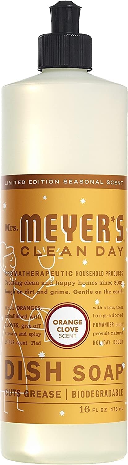 Mrs Meyers Clean Day Liquid, Orange Clove 16.0000 Oz (Pack Of 6)