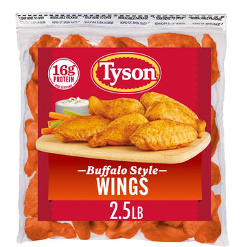 Tyson Buffalo Frozen Chicken Wings, 40 Oz Bag