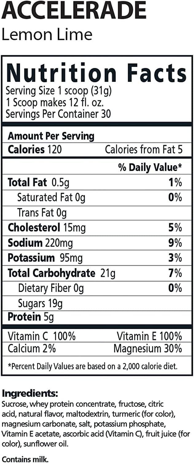 Accelerade by PacificHealth - All Natural Sport Hydration Drink Mix with Protein + Carbs & Electrolytes - for Superior Energy Re