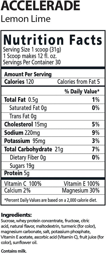 Accelerade by PacificHealth - All Natural Sport Hydration Drink Mix with Protein + Carbs & Electrolytes - for Superior Energy Re