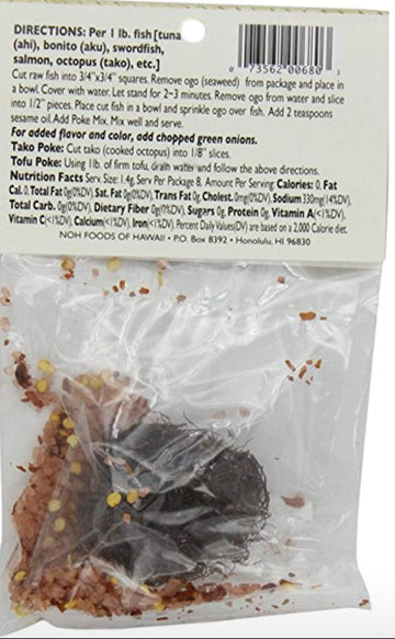 NOH Hawaiian Poke Mix, 0.4 Ounce Packet, (Pack of 3)