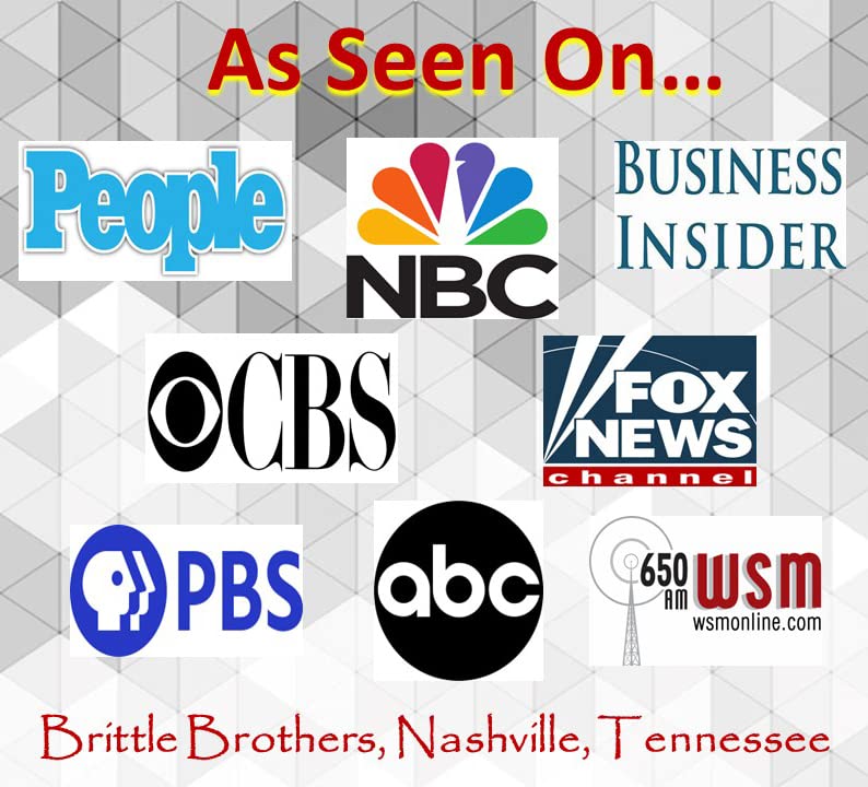 Brittle Brothers Bacon Peanut Brittle - Nashville Tennessee Voted #1 More Nuts Less Sugar Gift Set Cashew Pecan Bacon Corporate