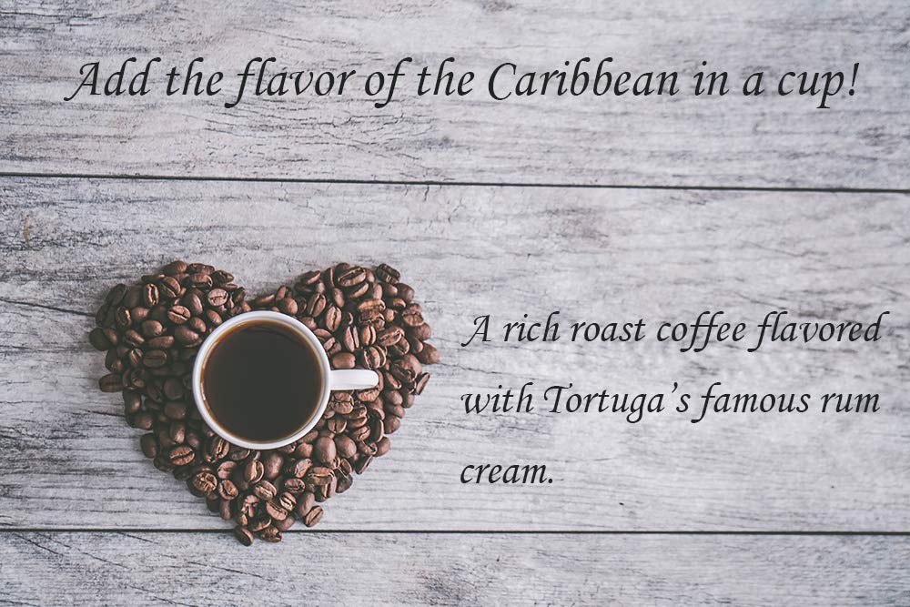 TORTUGA Caribbean spirit-inspired flavor Cream Flavored Coffee - 10oz Ground Coffee for Gift Baskets and Holidays