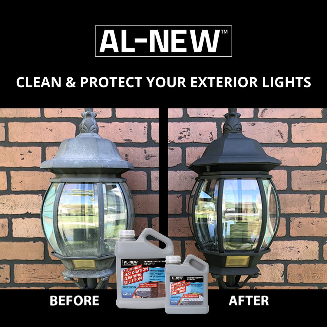 Al-New Aluminum Restoration Cleaning Solution  Clean & Restore Patio Furniture, Stainless Steel, And Other Household Metal Surfa