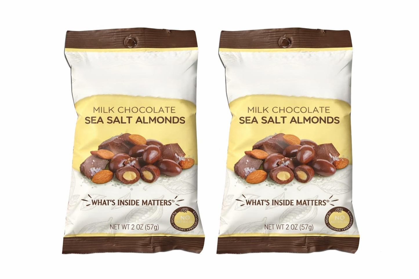 Marichh - Milk Chocolate Sea Salt Almonds - 2 oz/57g - 2 PACK