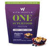 VitaHustle All-in-One Nutrition Shake  Blueberry Cobbler - Plant Based Protein Powder by Kevin Hart - Vegan Meal Replacement Shake with KSM66 Ashwagandha & 86+ Superfoods - Organic Meal Replacement Powder