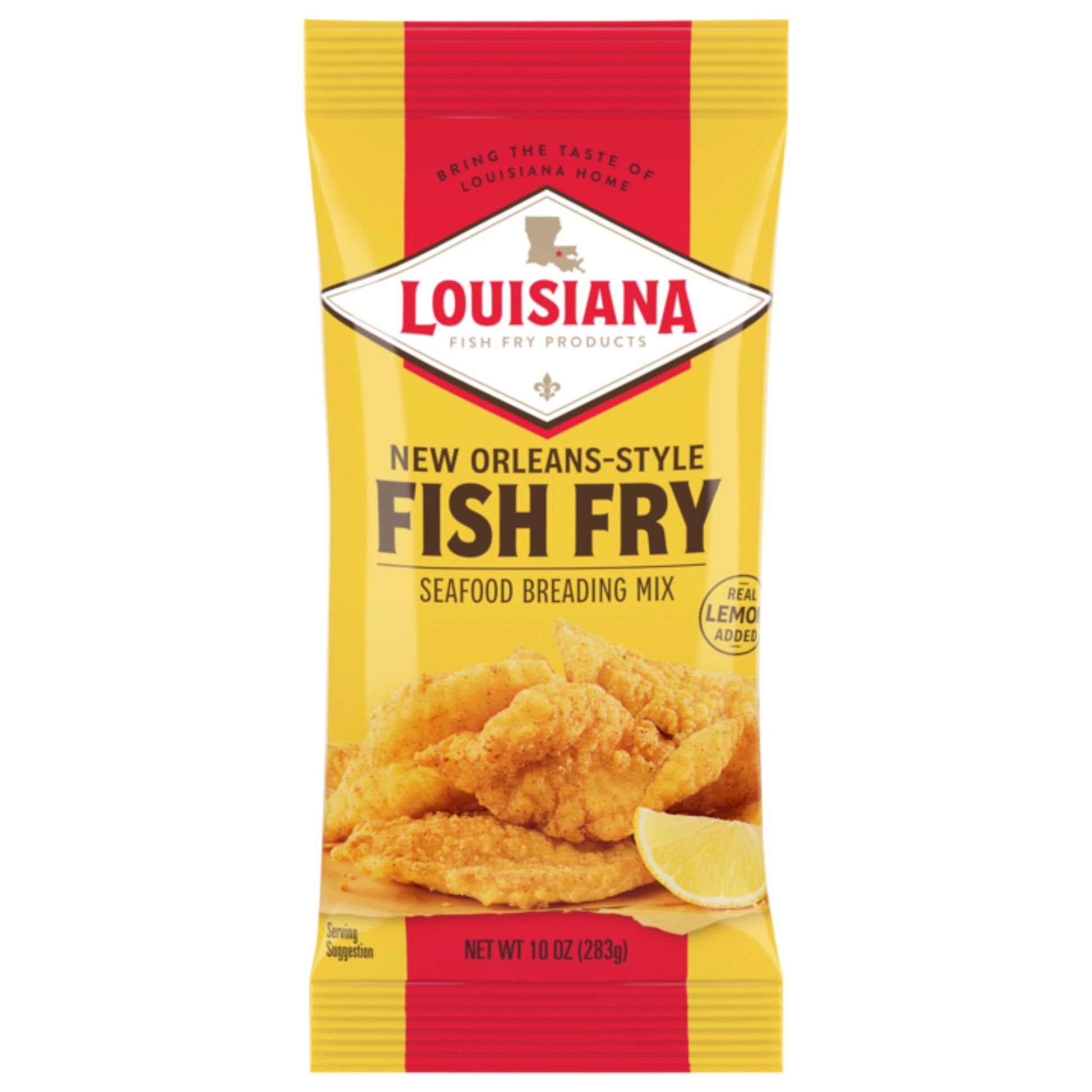 Louisiana Fish Fry New Orleans Style Lemon Mix, 10-Ounce (Pack Of 12)