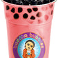 Buddha Bubbles Boba Strawberry Cream Bubble Tea Drink Mix Powder, 10 Ounce, Pink