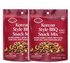 Korean Style BBQ Trail Mix: Seasoned Almonds & Cashews, Honey Roasted Sesame Sticks, Lemon Flavored Dried Apples, Sweet Spicy Sn
