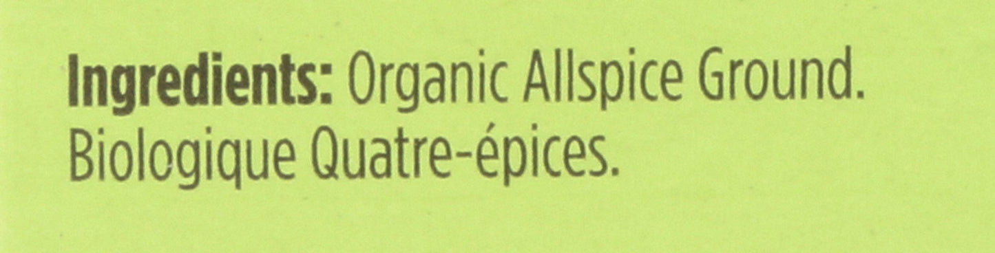 Spicely Organic Allspice Powder 0.45 Ounce Ecobox Certified Gluten-Free