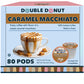 Double Donut Caramel Macchiato Coffee Pods - 80 Count for Keurig K-Cup Brewers