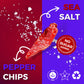 Baked Bell Pepper Chips, No Oil Added, Vegetable Crisps, No Sugar Added, Gluten Free, Healthy Snack, Vegan, Salad Topper, Sea Sa