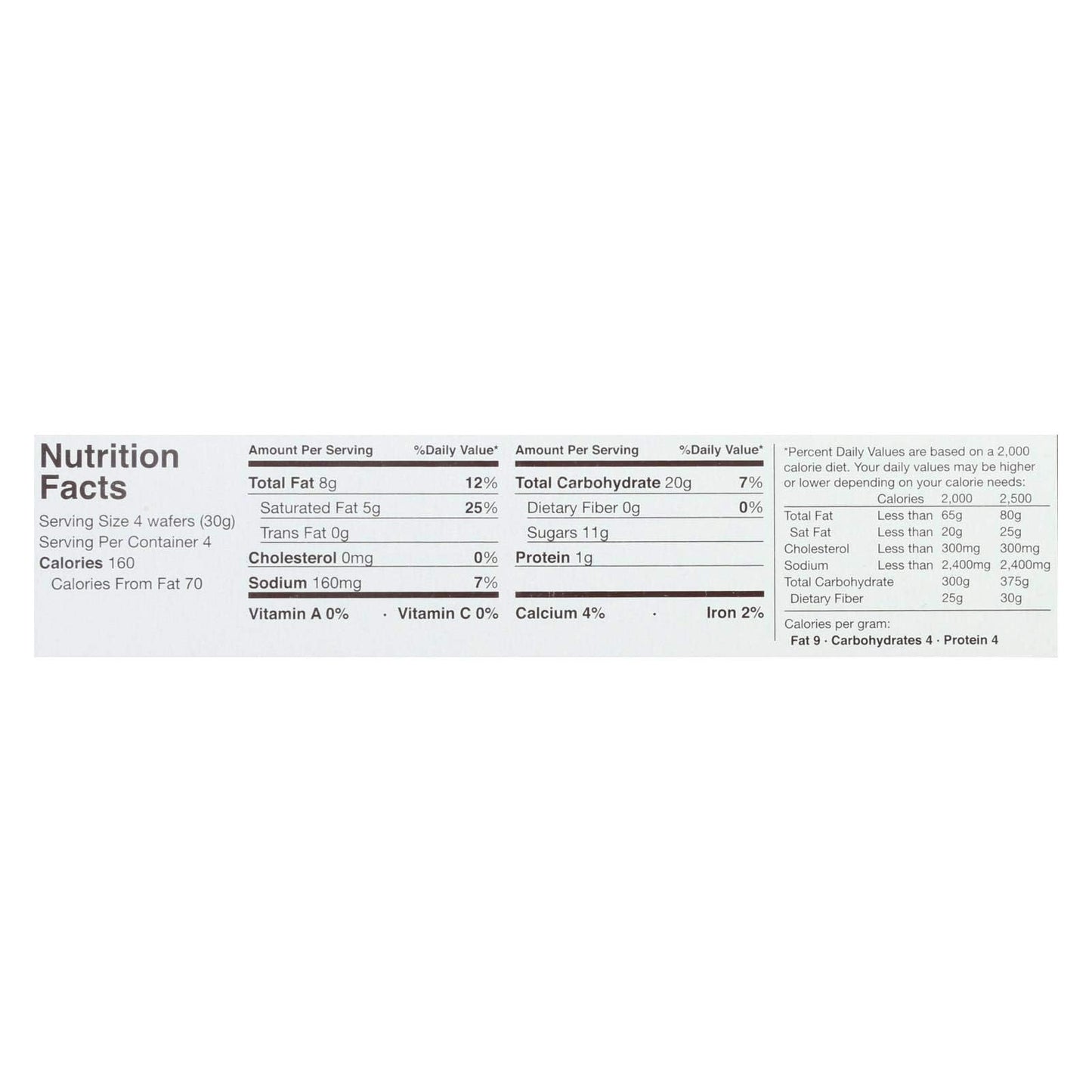 Vanilla Wafers 4.40 Ounces (Case of 12)