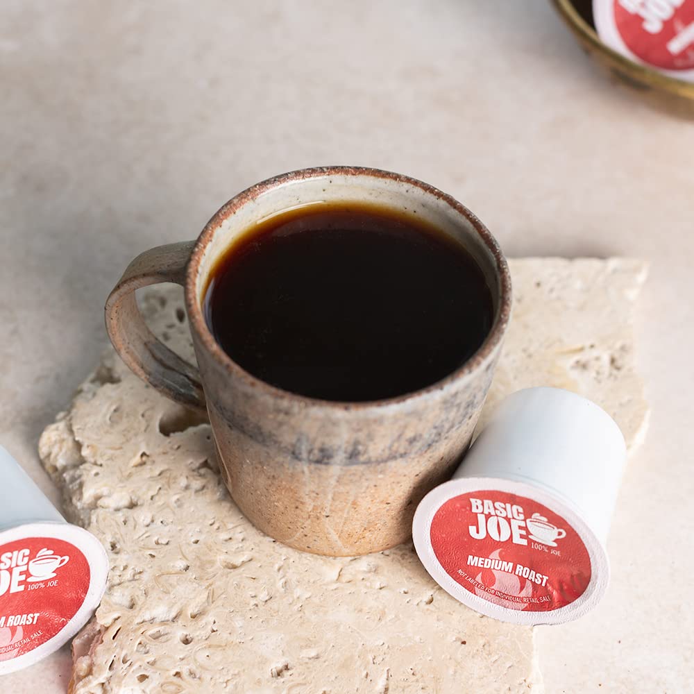 Basic Joe 80-Count Arabica Medium Roast Coffee Pods for K-Cup malt-inspired, Single Serve, Pack of 80
