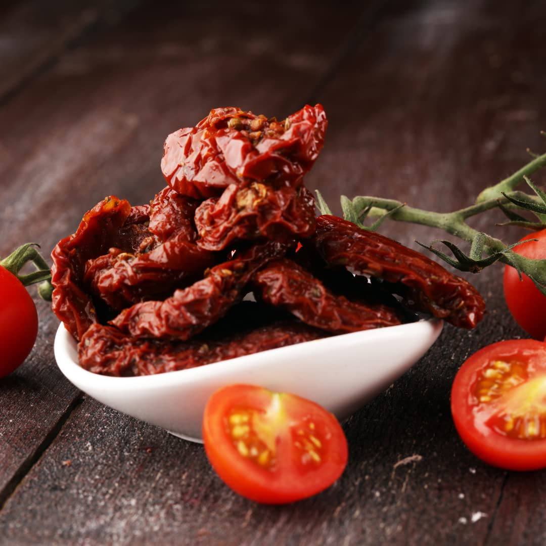 Sun Dried Organic Tomatoes Halves Cut By Pure Anatolia (Resealable Portion Control Packs, Non-Gmo, Gluten-Free, Vegan, Unsulfure